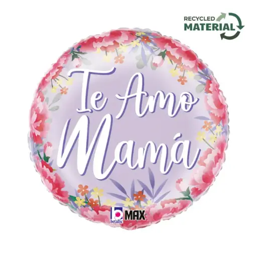[G26436P-P] Satén Floral Amo Mama 18" Emballé - Grabo