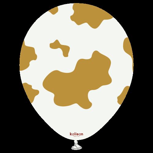 [21259543] 12" Safari Country Cow Blanc imp Or 25 Bal- Kalisan FDS