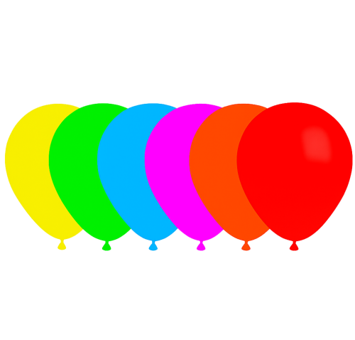 [CH30NEON] 25 Ballons 30cm Assortiment Néon