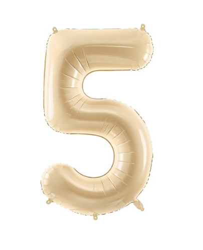 [FB230P-5-013] 1 Alu Chiffre "5" Beige 28" ( 72cm )  