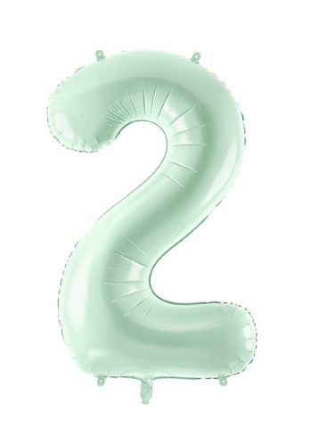 [FB230G-2-012] 1 Alu Chiffre "2" vert 28" ( 72cm )