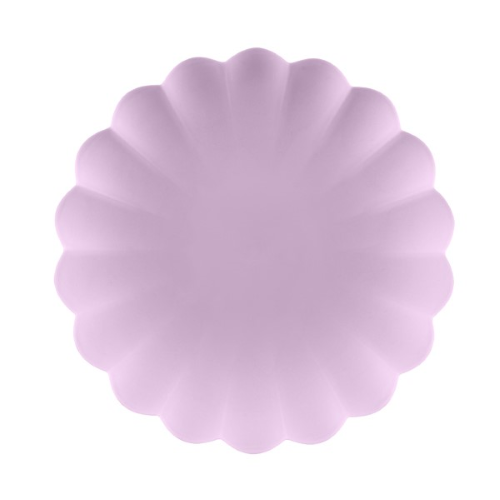 [TPL1-014] Lot De 4 Assiettes 22cm Violet (Plastique recyclable) 