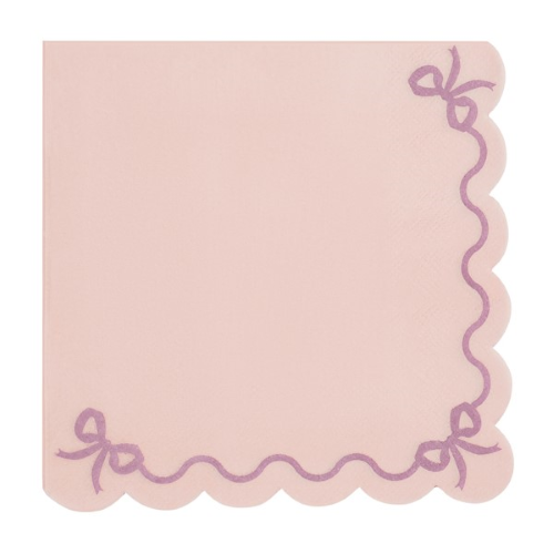 [SP33-87-081J] Lot De 12 Serviettes 33x33cm Rose