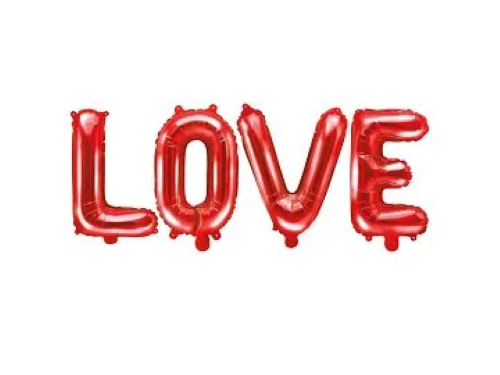 [FB17M-007] Produit gratuit - Ballon alu Love rouge de 135x35cm