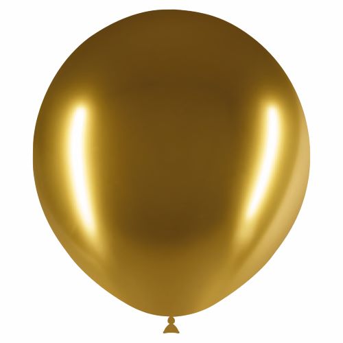 [HG118-10B01] 10 Ballons 18" Brillant OR - Balloonia 