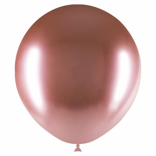 [HG118-10B07] 10 Ballons 18" Brillant Doré rose - Balloonia  