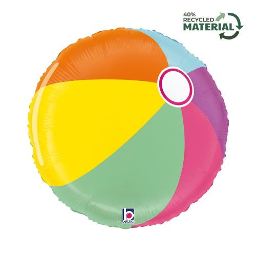 [G26452P-P] 1 Alu Ballon de plage 18" - Grabo